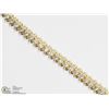 Image 1 : 22) 10KT GOLD 70 DIAMONDS BRACELET