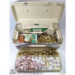 SAMSONITE TRAVEL CASE FULL OF VINTAGE TREASURES