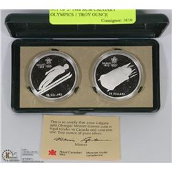 SET OF 2- 1988 RCM CALGARY OLYMPICS 1 TROY OUNCE