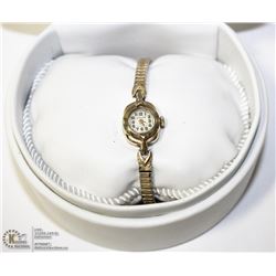 14KT YELLOW GOLD CIRCA 1960S CASE & HAND ASSEMBLED