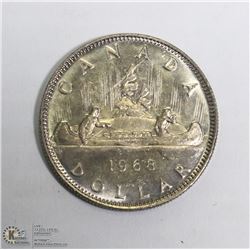 1968 CANADIAN ONE DOLLAR COIN.
