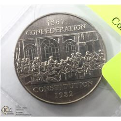 1982 CANADIAN ONE DOLLAR COIN.