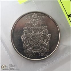1952-2002 CANADIAN 50 YEAR CORONATION COIN.