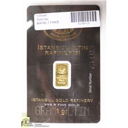 ISTANBUL 1G .999 GOLD BAR.