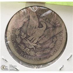 1886 MORGAN SILVER DOLLAR.