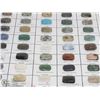 Image 1 : 35) CHART OF 50 NATURAL GEMSTONES WITH SAMPLES