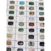 Image 2 : 35) CHART OF 50 NATURAL GEMSTONES WITH SAMPLES
