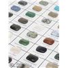 Image 3 : 35) CHART OF 50 NATURAL GEMSTONES WITH SAMPLES