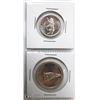 Image 1 : SET OF 2 CANADIAN SILVER 1967 CENTENNIAL COINS.