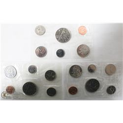 LOT OF 3 CANADIAN PROOF LIKE COIN SETS.