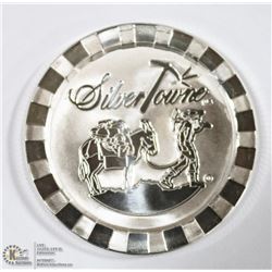 SILVERTOWNE 1 OZ .999 SILVER COIN.