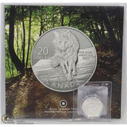 2013 RCM $20 .9999 WOLF COIN WITH COA