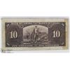 Image 2 : 1937 CANADIAN $10.00 BILL.
