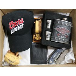 BOX W/NEW MAC TOOLS FLASK SET,