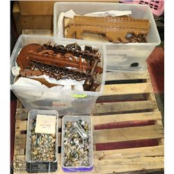 MASSIVE ESTATE SPOON COLLECTION WITH HOLDERS