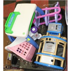 PALLET OF LITTLE TIKES TOYS INCL.DESK, KITCHEN,