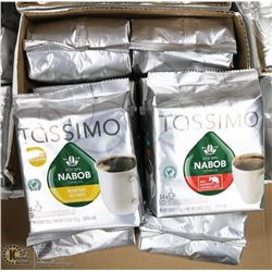 10 BAGS OF ASSORTED NABOB TASSIMO COFFEE PODS