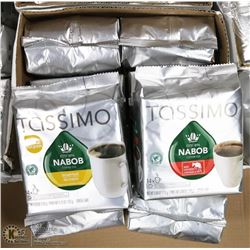 10 BAGS OF ASSORTED NABOB TASSIMO COFFEE PODS