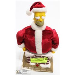 HOMER SANTA IN CHIMNEY