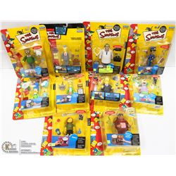 SHELF 5: LOT OF 10 SIMPSON FIGURINES IN BOXES INCL
