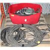 Image 1 : PALLET WITH ASSORTED CABLES, CORDS, CABLES AND