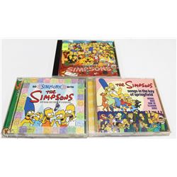 GROUP OF 3 SIMPSONS CD'S