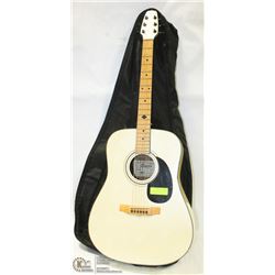 ACOUSTIC GUITAR CITATION WITH PICK UP & SOFT CASE.