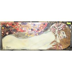 LARGE PICTURE OF LADY 22X55 BY G. KLIMIT.