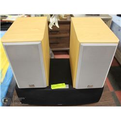 ENERGY CENTER SPEAKER & 2 ONKYO SPEAKERS.
