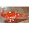 Image 1 : CHALET ART GLASS PEACOCK DECOR