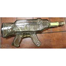 ORIGINAL HAND BLOWN AK47 GLASS LIQUOR BOTTLE