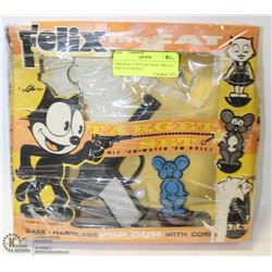 ORIGINAL VINTAGE FELIX THE CAT POP GUN BOXED.