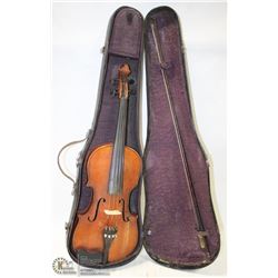 VIOLIN REY MADE IN GERMANY WITH BOW & HARD CASE.