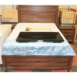 NEW QUEEN SIZE BEDFRAME WITH 2 NIGHT STANDS ON