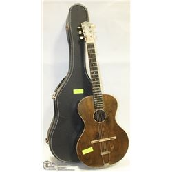 ACOUSTIC GUITAR 40S NO NAME NEW SETUP W/ HARDCASE.
