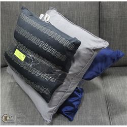 BUNDLE OF 3 SHOWHOME DECORATIVE THROW PILLOWS