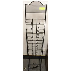 52"H METAL MAGAZINE COMICS STAND.