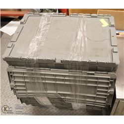 LOT OF 5 STORAGE CONTAINERS/TOTES