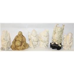LOT OF 6 BUDDHAS