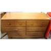 Image 2 : 6 DRAWER WOOD DRESSER & MIRROR.(MIRROR NEEDS