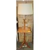 Image 1 : VINTAGE FLOOR LAMP/SIDE TABLE 52"TALL.