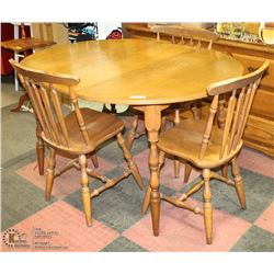 MAPLE DINING SET WITH 4 CHAIRS AND 1 LEAF