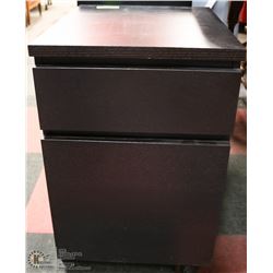 WOOD TONE 2 DRAWER FILING CABINET
