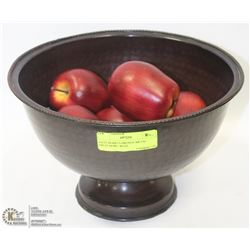 NATE BERKUS BRONZE METAL FRUIT BOWL WITH