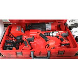 MILWAUKEE CORDLESS TOOL KIT 6PC INCL SAWZALL ,