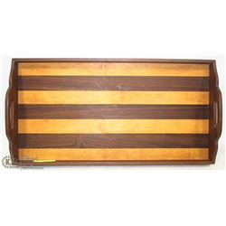 WOOD SERVING TRAY, 24" X 12"