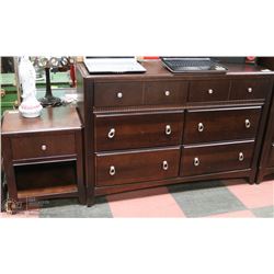 6 DRAWER DRESSER WITH MATCHING NIGHT STAND