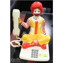 VINTAGE COLLECTIBLE RONALD MCDONALD TELEPHONE