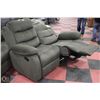 Image 2 : NEW SAGE GREEN FABRIC RECLINING 75" SOFA WITH