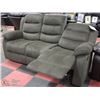 Image 3 : NEW SAGE GREEN FABRIC RECLINING 75" SOFA WITH